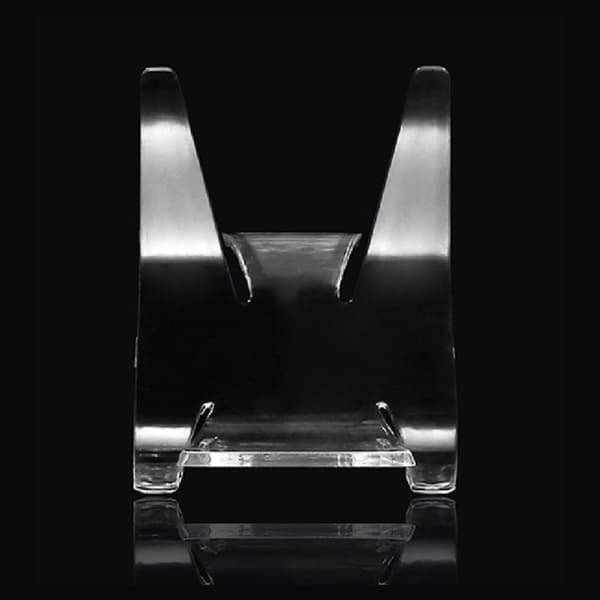 Akryl Stol Form Display Hållare Staffli Stativ för Geoder Berg Mineral 55mmx50mm
