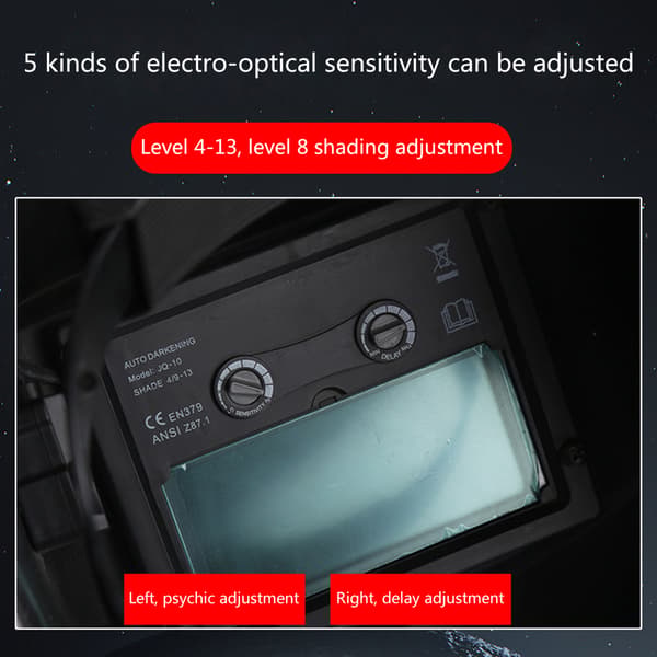Sensor Svetsmask med Justerbart Skuggintervall DIN9-13 för TIG MIG ARC