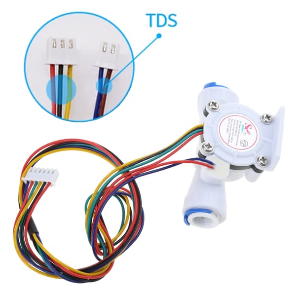 TDS Temperatur Flow Sensor DC5-24V Afbryderkontrol Flowmåler Væsketæller