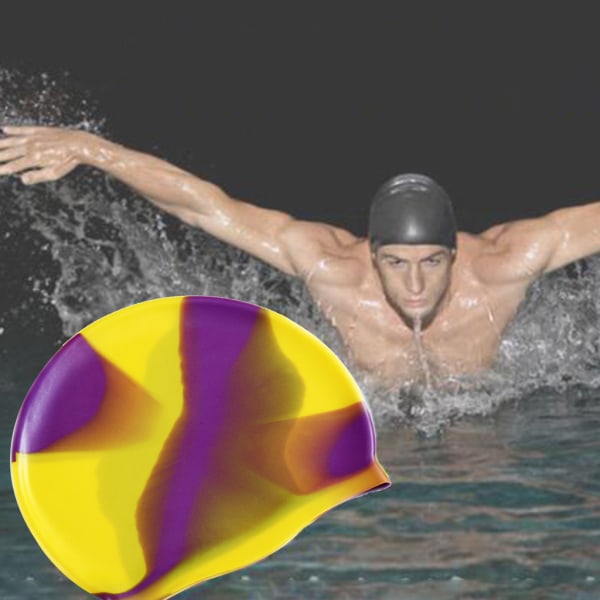 Vuxen simning för cap Färgglad vattentät skydda cover Mjuk silikon 17