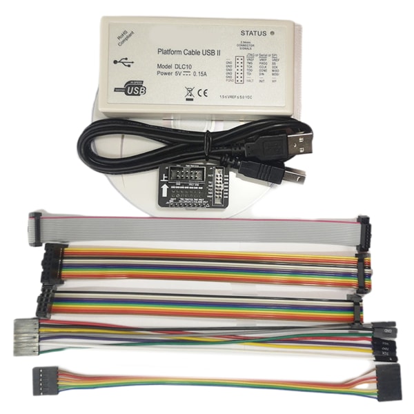 DLC10 USB Nedladdningskabel Jtag Programmerare Xilinx Platform Kabel för FPGA CPLD Stöd XP/WIN7/WIN8/Linux CY7C68013A