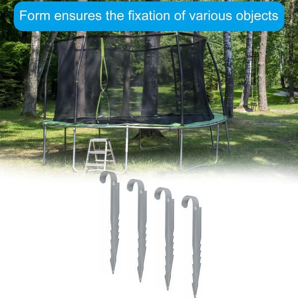 4 st Trampolinfästen Markfästen Metall Tält Trampolin Markfäste