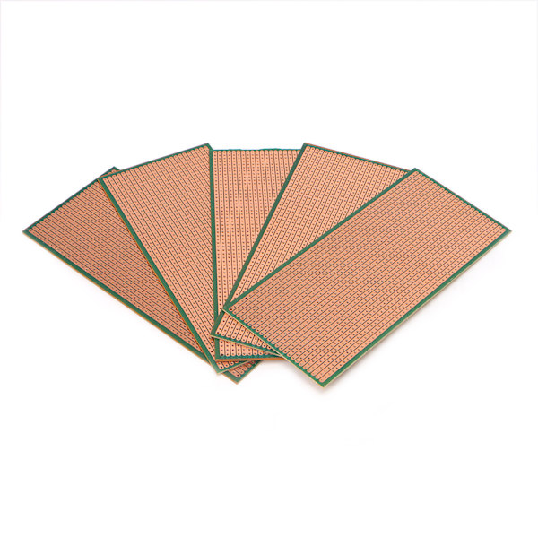 5 st 6,5x14,5cm Stripboard Veroboard Oklippt PCB Platine Enkelsidig Kretskort