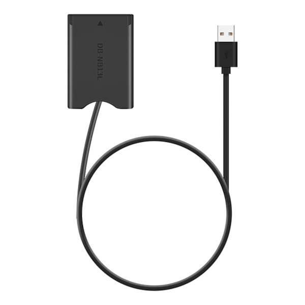 5V Power Bank Lader USB-kabel, Nb13l for DC-kobler 4.2V Kabel + DR-110 for Falskt Batteri G7x Mark Ii G1x G7x