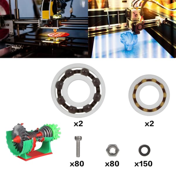 Højpræcisions 3D-printet jetflymotor model til luftfartsentusiaster