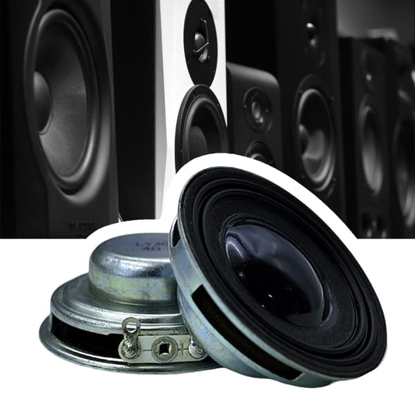 Zinkskärmad 40mm Högtalare 3W 4Ω PU Surround Full Range Frekvens Högtalare