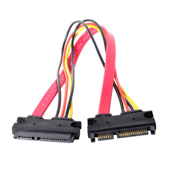 Sata Jatkojohto SATA 22 Pin Uros Naaras SATA 3 III 22 Pin Uros Naaras 7+15 Pin SATA Data Virta Yhdistelmä, 30/50cm