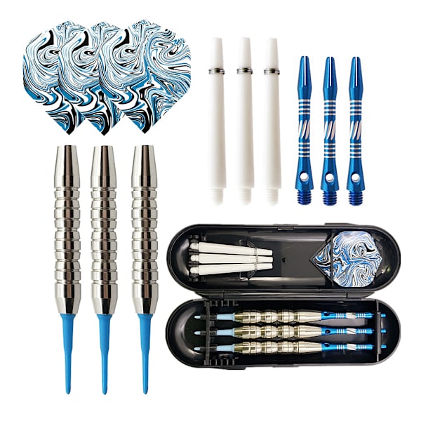 3 st/förpackning Dartset Dartpilar Professionella Mjuka Spets Aluminium Skaft Dartpilar Mjuka Spetsar Set För Darttavla Tillbehör