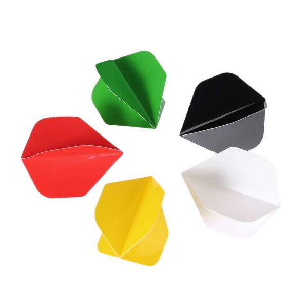 50 st högkvalitativ Pure Color Dart Wing Tail Professional Pet Dart Flight Fin Black