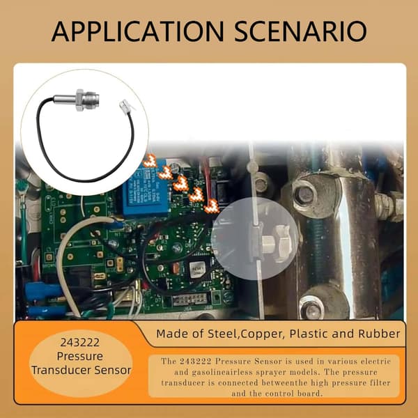 243222 Airless Sprayer Tryktransducer Maling Sprøjte Tryktransducer