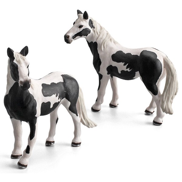 5 st Horse Club Animal Figurine Hästleksaker för flickor och pojkar Knapostu hingst Camargo Mare Farm House Barn närvarande