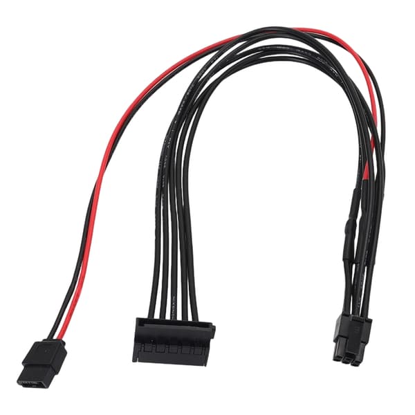 Mini 6Pin till SATA-strömadapterkabel för extra hårddisk och optiska enheter