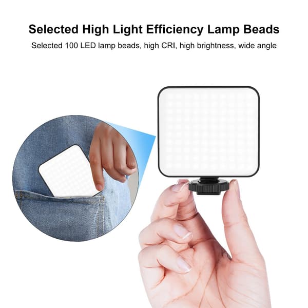 Sammenkoblet 100 LED Studielampe 3 Sidemontering 2900 6500K Farvetemperatur
