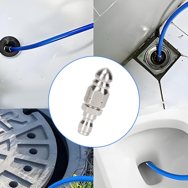 Mångsidigt munstycke för avloppsunderhåll 1/4 tums högtrycksvattenstråledesign