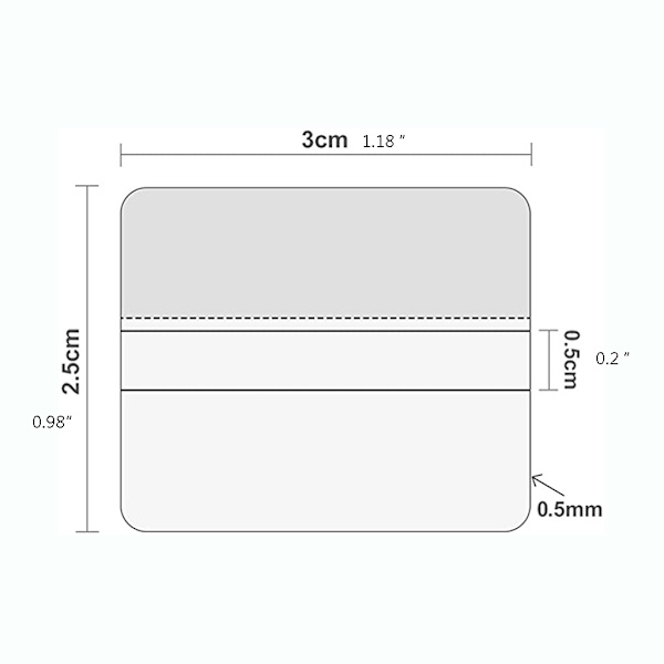 100 stycken plastörhängen kortadapter Självhäftande smycken display adapter för kvinnor örhängen halsband kort display
