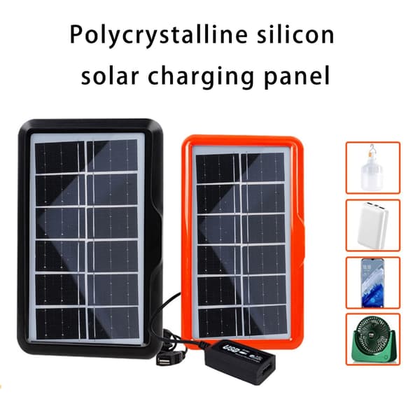 Høykonverterende solcellepanel med USB-port for utendørsaktiviteter