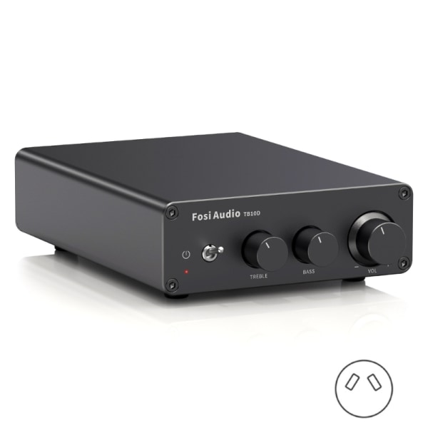 Stereo Receiver Förstärkare 2 Channel 300Wx2 TB10D TPA3255 Mini Class D Amp med bas diskant för hemmahögtalare AU