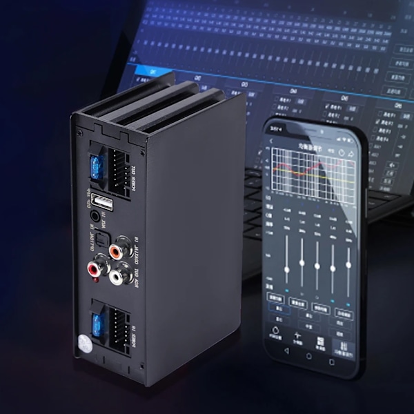 4x50W Signalprocessor med 16-stiftskabel Bilförstärkare