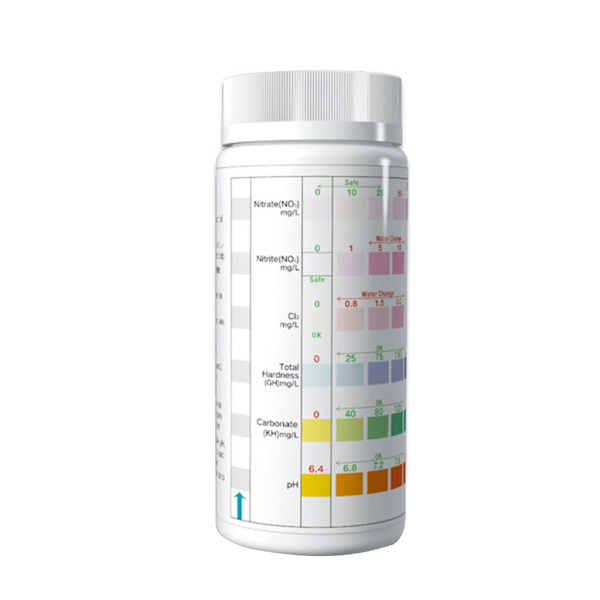 100 stk./flaske 6 i 1 Svømmebassin Badekar Vand Test Strips Syre Vand Hårdhed Klor Alkalinitet PH Testværktøjer