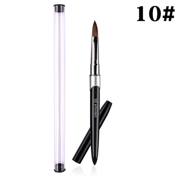 Nagel Akryl Pensel Sable Akryl Pensel UV Gel Carving Pen Borste Flytande Pulver DIY Nail Drawing Nail Art Borstar 2