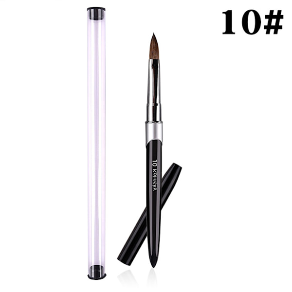 Nagel Akrylborste Sable Akrylborste UV Gel Skulpteringspenna Borste Flytande Pulver DIY Nagelritning Nagelkonstborstar