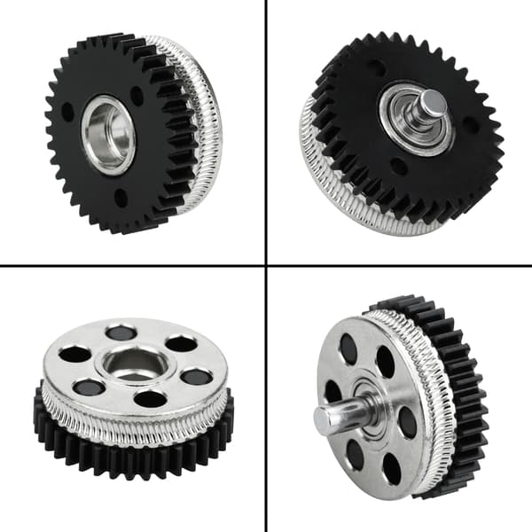 3D Printer Tilbehør Ekstruder Drivgear Kit Dobbelt Gear Stålgear