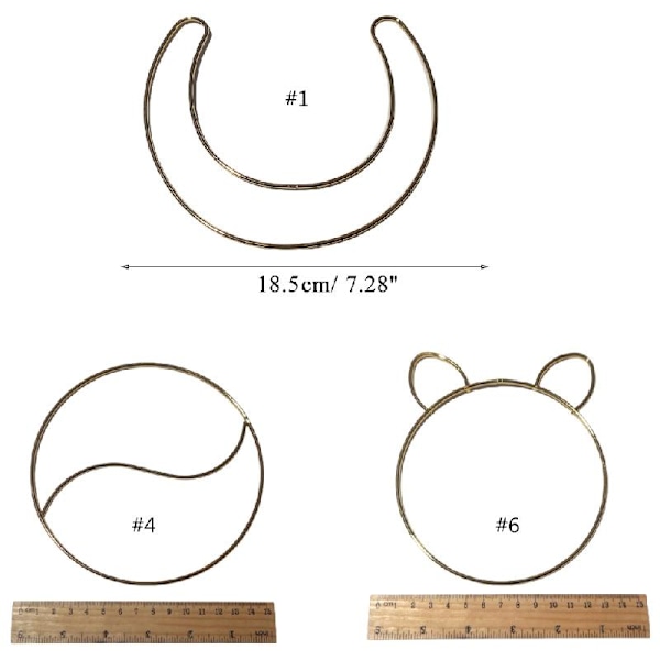 Dream Catcher Metal Hoops Oregelbundna moln Djurform DIY Makrame Järnring null - Christmas deer