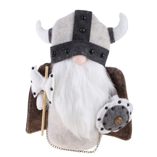 Viking Gnome Plysch Skandinavisk Tomte Elf Decorations Svensk Tomte Dwarf Decor White