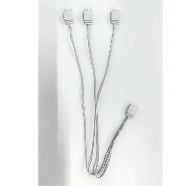 1-till-3/ 1-till-4 5V 3-stifts ARGB splitterkabel 5V hona till hane 3-stifts ARGB-förlängningskabel för 5v ARGB fläktbredda applikationer null - One to three