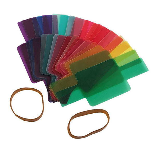 20 st Universal Flash Speedlite Color Gel Filter Kit Belysningsspridare för kamera