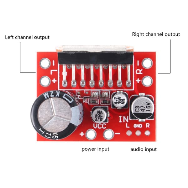 TDA7379 CD7379 Lydforstærker PCB-kort til DIY Computeranvendelser 38Wx2