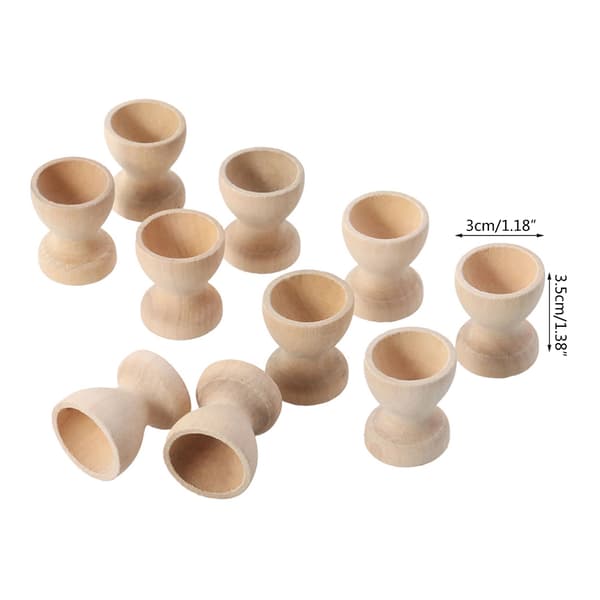5 st/set Påskägg Koppar Ställ Bordsskiva Display Koppar Montessori Material