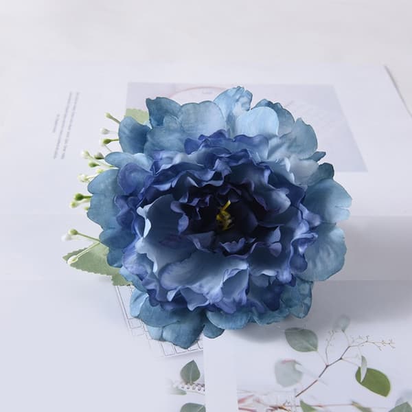 2-pack eleganta gardinhållare konstgjord blomma dekorativa repbindningsklämmor pink