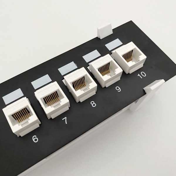 CAT6 RJ45 Insert Keystone Gigabit LAN-kopplingskontakt Standard T568A/B Nätverksmodulplats för Internetuttag Eth-kontakt