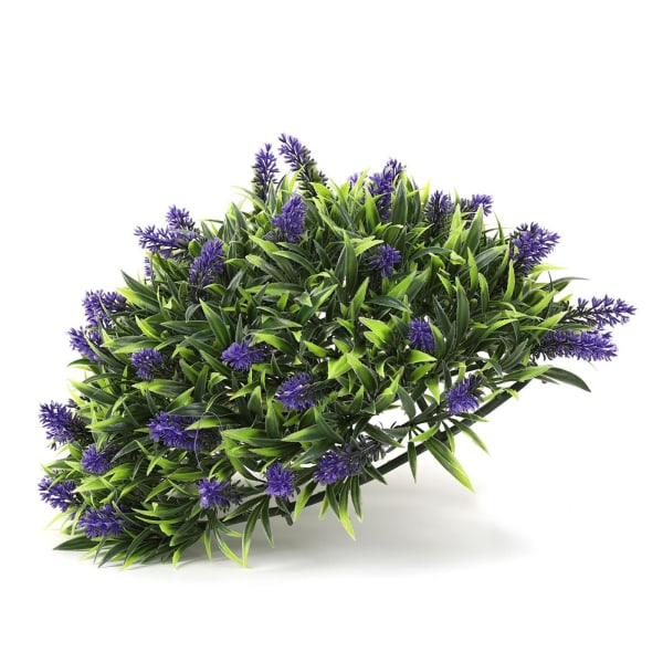Konstgjord lavendelboll Blomkorg för kreativ konstgjord växt Lavendel Dekorativ boll Topiary boll för balkong D