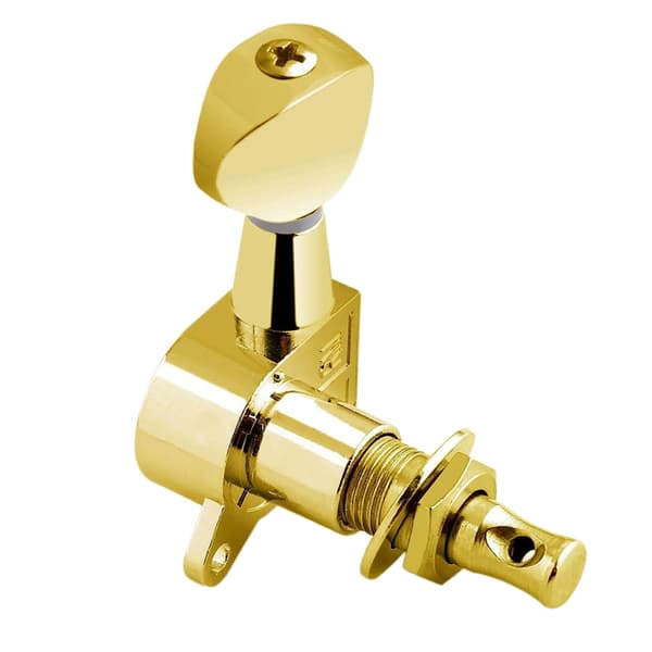 6st 3R3L gitarrstämare, 1:14 Ratio Tuners Akustisk gitarr Stämningspinnar Elgitarr Stämningstangenter Gitarr Maskinhuvuden Gold 3L and 3R