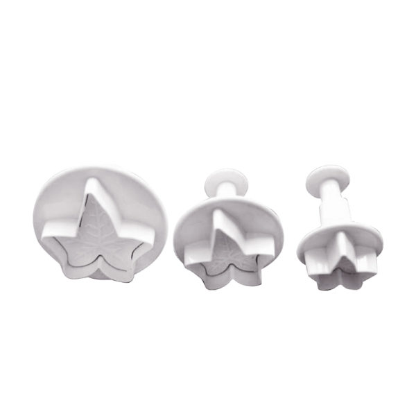 3-delade fondantkutter Flerformade molds Baktillbehör Plastmaterial Perfekt bakpresent till bakningsälskaren Maple leaf
