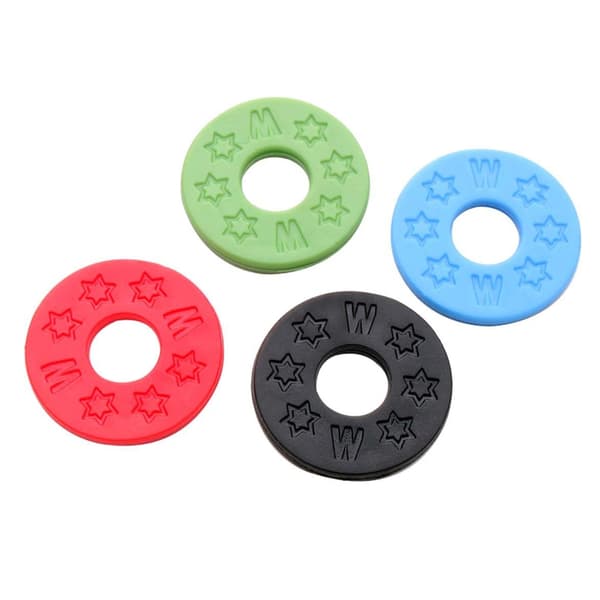 10 stycken svart gitarrrem Låsning Silikonrem Lås Gummi Gitarrrem Låsblock Gitarrskydd Gitarrlås Green
