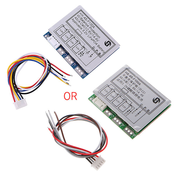 4S 100A med Balans 3.2V LiFePo4 LiFe 18650 Battericell PCB BMS för Skydd