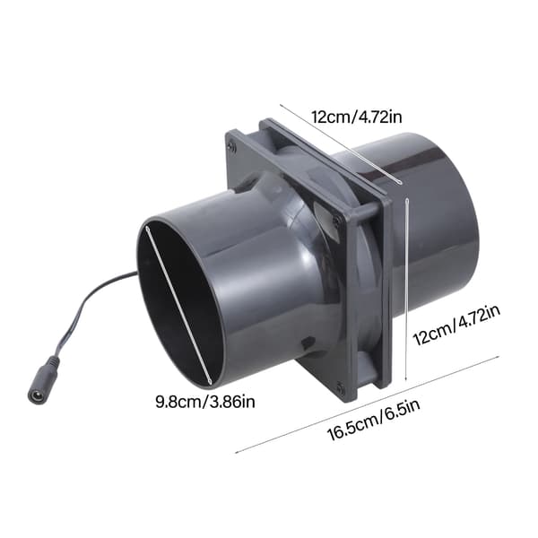 12cm Inline Luftfläkt 5V Ventilationsfläkt Bilge Inline