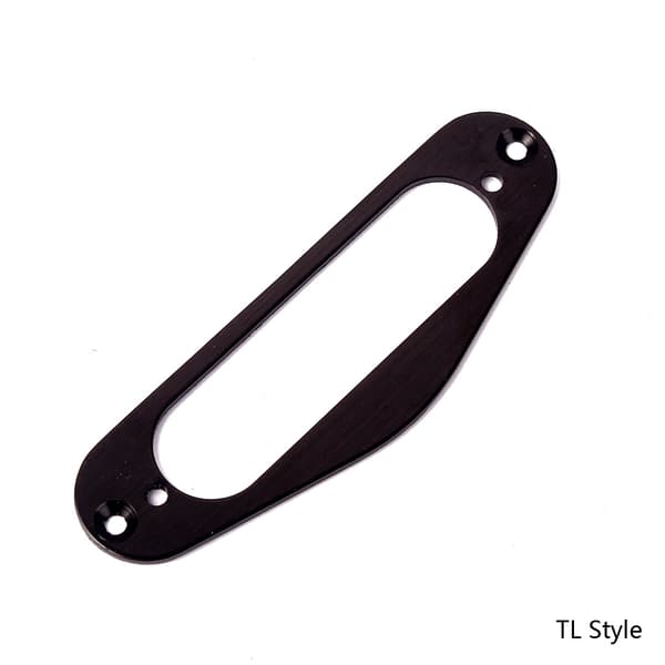 Metal Single Coil Neck Pickup Surround monteringsring för TLStyle elgitarr Silver