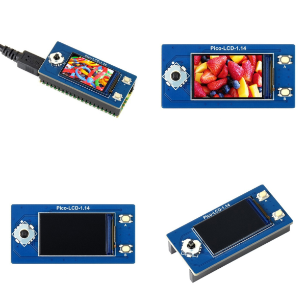 1,14 tums LCD IPS-skärmmoduler 65K RGB färgskärmsmoduler som använder SPI Bus 4-tråds SPI-gränssnitt för RPi