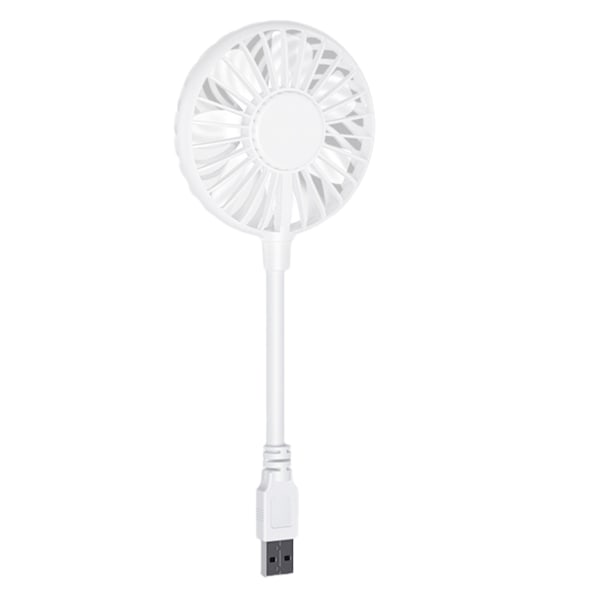 Liten USB -fläkt USB In-line Tyst kontorsbord Kylfläktar USB fläkt Justerbar skrivbordsfläkt Sommar Bärbar fläkt 5V 5W White L