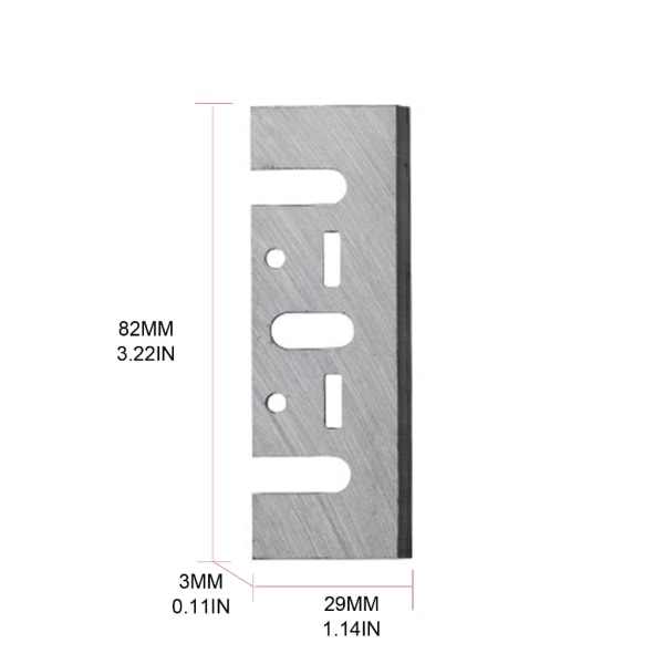 3-1/4 hårdmetallspetsade hyvelblad Knivar 82 mm kompatibla Ersättning för Makita 1900B KP0800 DW6655 D26676