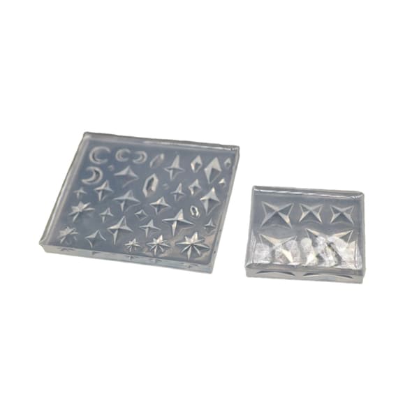 Diamantformad stenform DIY kristallhartshantverk gjutform smyckesform
