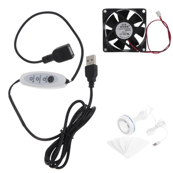 130 cm hastighetskontroller forlengelseskabel for 5V USB-vifte CPU Grafikkort