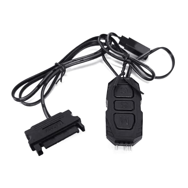 5V 3-pin til ARGB Adapter Kontroller Datamaskin Vifte LED Belysningskontroller