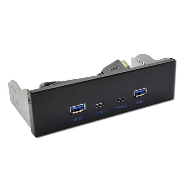 USB3.2 Frontpanel Hub To Eksterne Usb3.0 Porter Solid Metallkonstruksjon