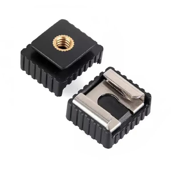 2 stk. Flash Hot Shoe Mount Adapter Flash Cold Hot Shoe Bracket Mount Adapter