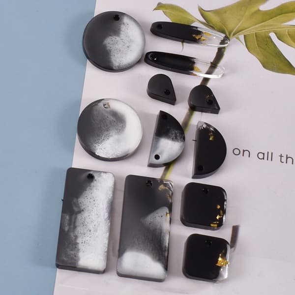 Krystall Epoxy Resin Form Multi-stil Øredobber Øredråpe Danglers Silikonform
